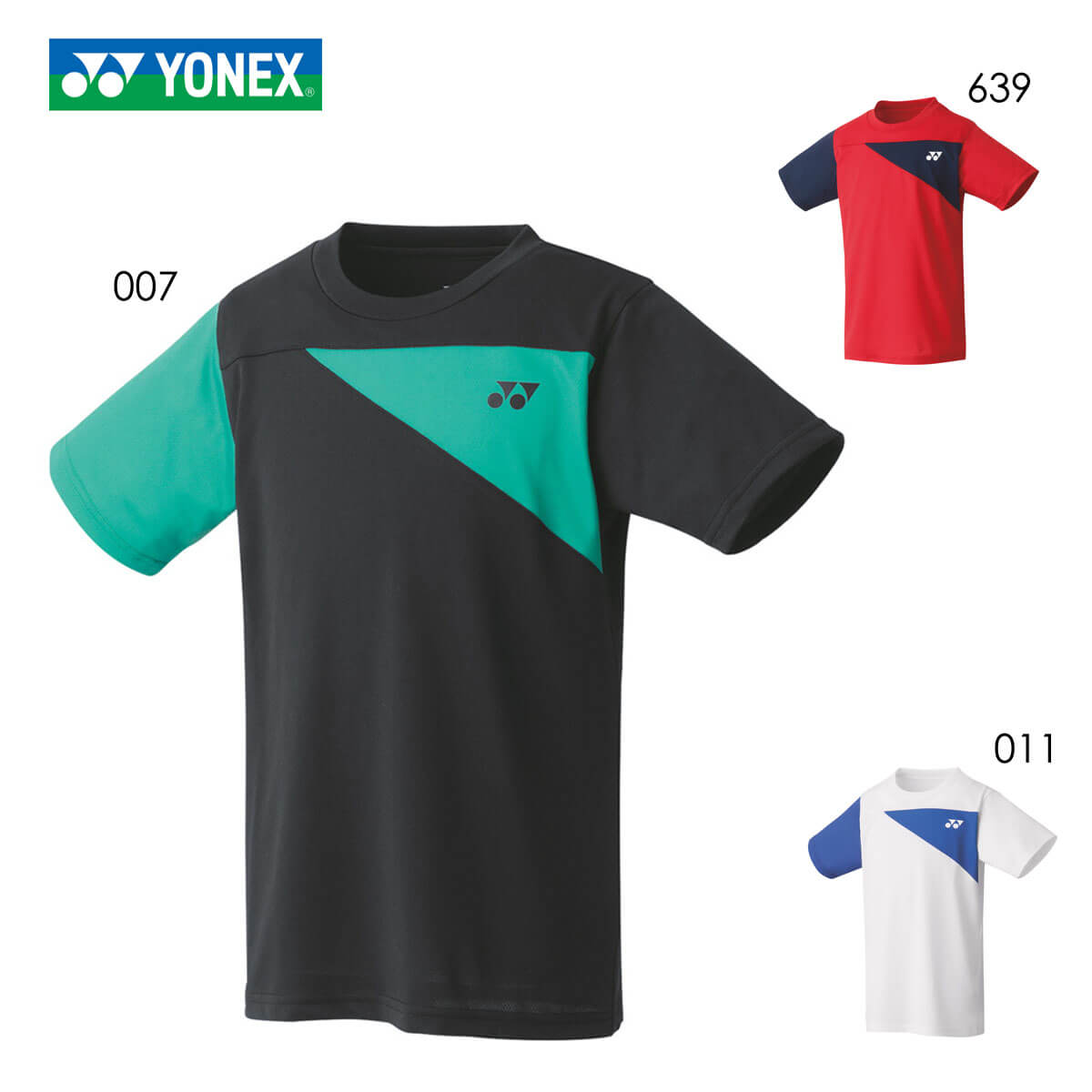YONEX 16454J ジュニアドライTシャツ テニス・バドミントンウェア(ジュニア) ヨネックス【メール便可】J140ブラック(007)