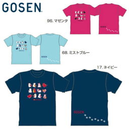 GOSEN NPT40 pochaneco(ぽちゃ猫) 半袖Tシャツ バドミントン テニスウェア(ユニセックス/メンズ) 2021秋企画 2021FW ゴーセン【メール便可/限定品】