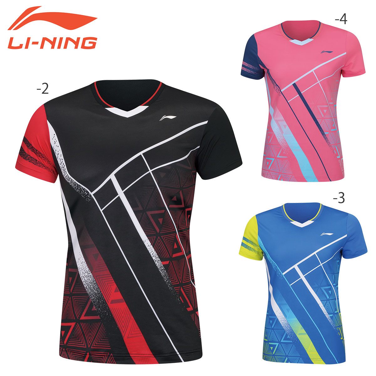 LI-NING AAYS072 ゲームシャツ バドミントンウェア レディース リーニン【メール便可/日本バドミントン協会審査合格品】