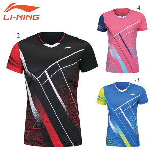 LI-NING AAYS072 ゲームシャツ バドミントンウェア(レディース) リーニン【メール便可/日本バドミントン協会審査合格品】