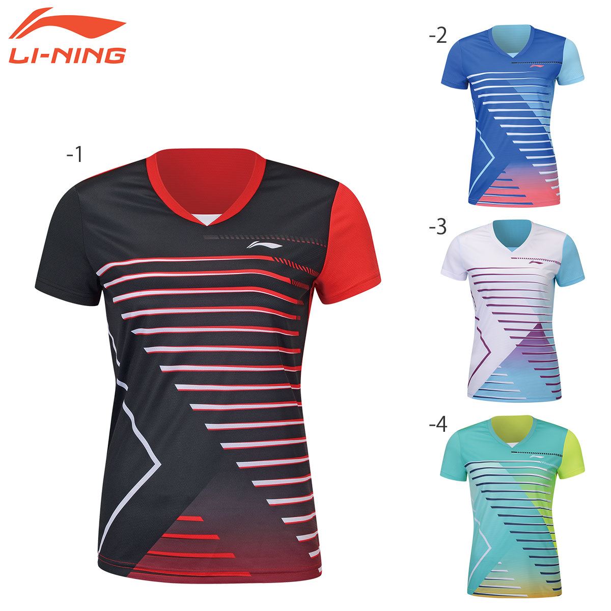 LI-NING AAYS074 ゲームシャツ バドミントンウェア レディース リーニン【メール便可/日本バドミントン協会審査合格品】