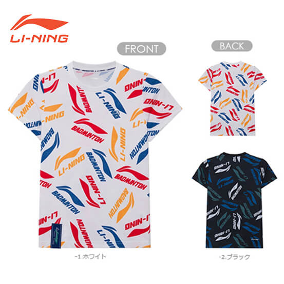 LI-NING AHSR634 トレーニングTシャツ バドミントンウェア(ジュニア) リーニン【メール便】