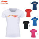 LI-NING AHSR788 トレーニングTシャツ バドミントンウェア(レディース) リーニン【メール便可】