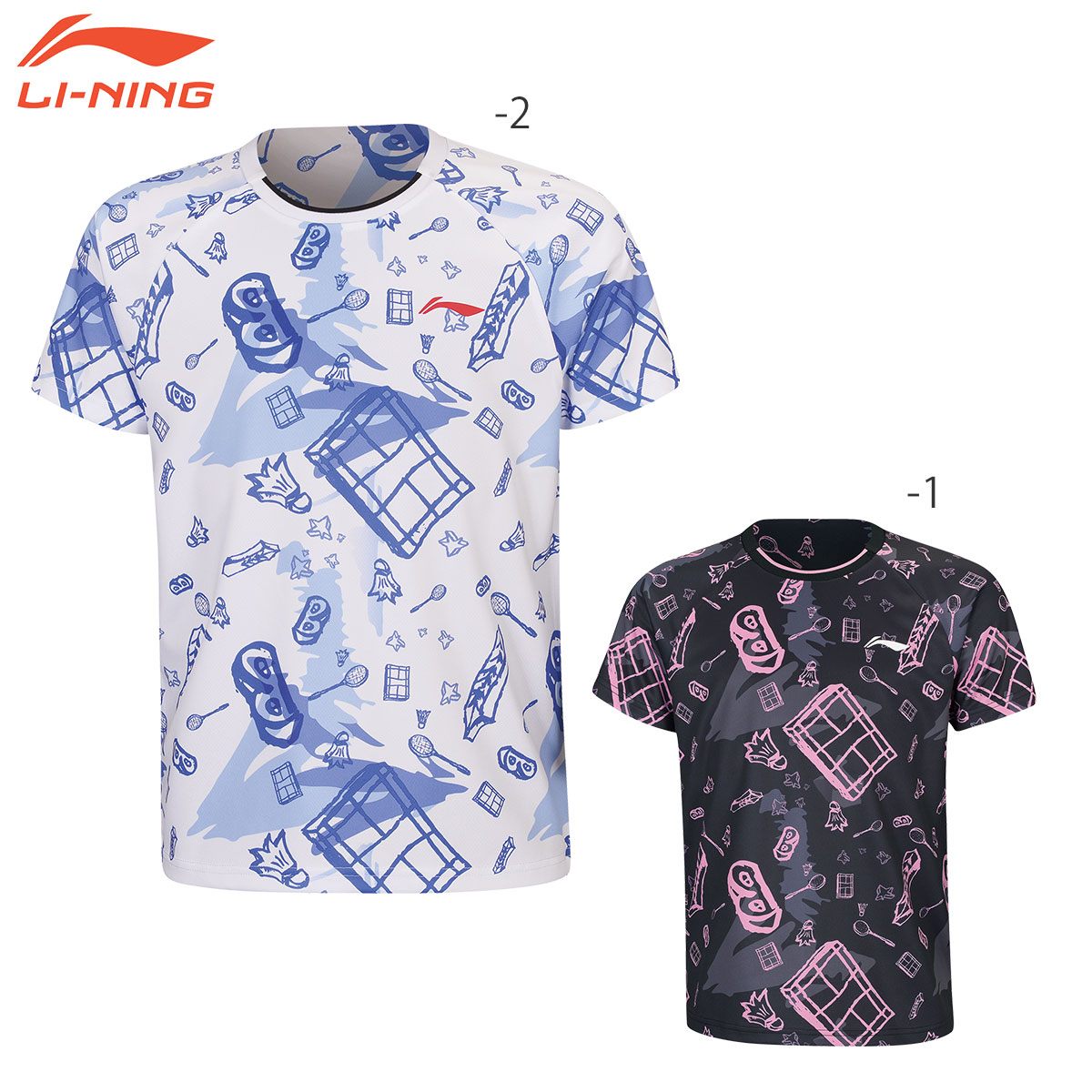 LI-NING AHSS466 トレーニングTシャツ バドミントンウェア(ジュニア) リーニン【メール便可】