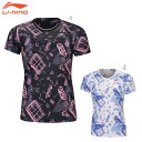LI-NING AHSS468 トレーニングTシャツ バドミントンウェア(レディース) リーニン【メール便可】