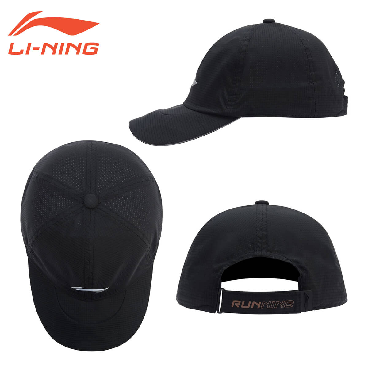 LI-NING AMYR108 キャップ 帽子(ユニ/メンズ) ランニング スポーツ リーニン