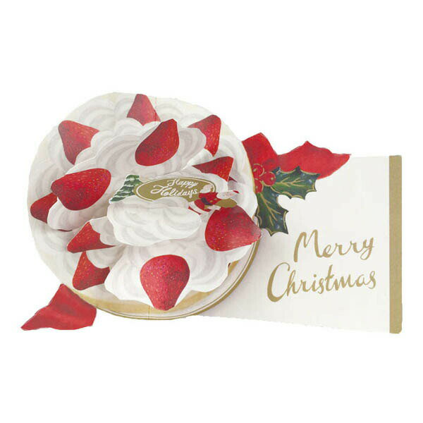 クリスマスカード グリーティングカード Christmas card 立体 立てて飾れる サンタ