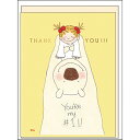 ココちゃん サンキューカード ココちゃん&ポール RY-1064 グリーティングライフ 文具 大人 グリーティングカード ありがとう お礼 感謝 かわいい 友達...