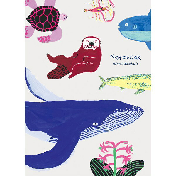 ミロコマチコ A5ノート 方眼 アニマル MRN-57 グリーティングライフ キャラクターグッズ 文具 大人 かわいい