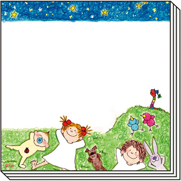 ココちゃん スクエアふせん 夜空 RYPG-1005 グリーティングライフ 文具 cocoちゃん キャラクターグッズ 大人 かわいい