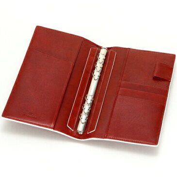 【本革】【プレゼント】【ビジネス】アシュフォード ASHFORDシステム手帳 イシュー バイブルサイズNO,7176−044 RED(お取り寄せにてお伺い致します。)