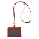 アシュフォード ASHFORD イシュー IDカードホルダー レッド 8764-044 (お取り寄せにてお伺い致します。)本革 牛革 レザー ストラップ