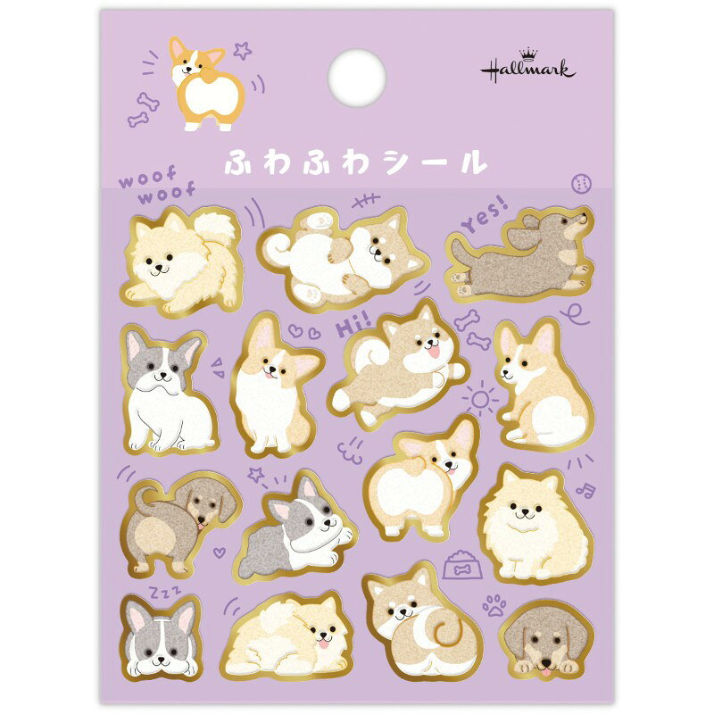 ふわふわ質感が楽しめるフロッキー加工のシールです。 優しい手触りで、見た目はもちろん触れても癒される仕上がりに。 ●台紙：115×85mm ●箔加工 ●フロッキー加工 ●紙素材▼当店では在庫管理システムにより複数のオンライン店舗の在庫を共有しております。 ご注文の殺到やアクセス集中により在庫数の更新が間に合わず、実際の在庫と誤差が生じる場合がございます。 商品のご用意が出来ない場合がございますので、その際はメールにて都度、ご連絡差し上げます。 あらかじめご理解・ご了承ください。 ◆大口注文、ご相談ください！◆ 現、在個数以上のご希望数がございましたら、お気軽にお問い合わせください。 メーカー在庫がございましたら対応致します！（セール、値下げ品は除く） 納期：休業日を除く4〜5日 ※商品画像はイメージです。実際とは異なる場合もございます。