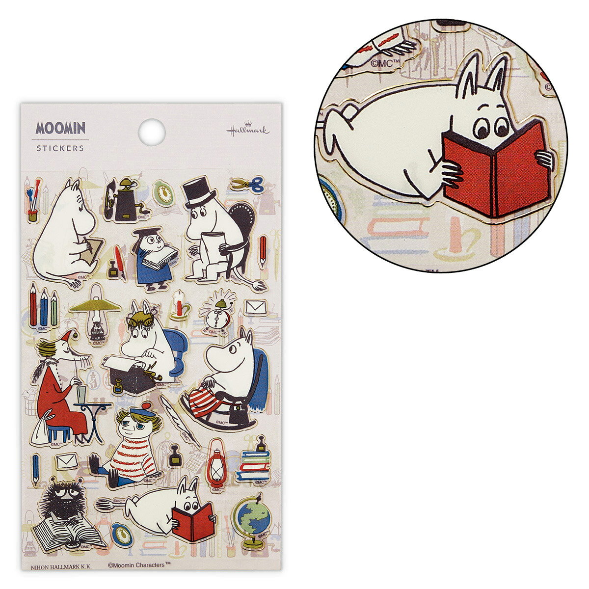 ムーミン シール MOLH ベージュ 826024 日本ホールマーク 文具 大人 キャラクターグッズ MOOMIN Little Happiness