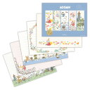 ムーミン 5デザインズ レターパッド 便箋 844370 日本ホールマーク 手紙 キャラクター MOOMIN 挨拶 メッセージ かわいい リトルミイ スナフキン