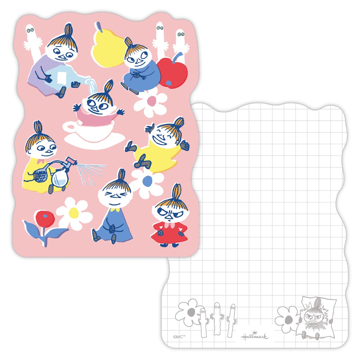 ムーミン ダイカットメモ レッド MOAD N843458 日本ホールマーク キャラクターグッズ 大人 子供 かわいい 文具 メモ帳 伝言 メッセージ 便利