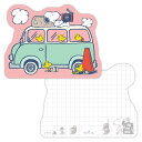 スヌーピー ダイカットメモ ピンク 車 SNHJ 843700 日本ホールマーク キャラクターグッズ 大人 子供 かわいい 文具 メモ帳 伝言 メッセージ 便利