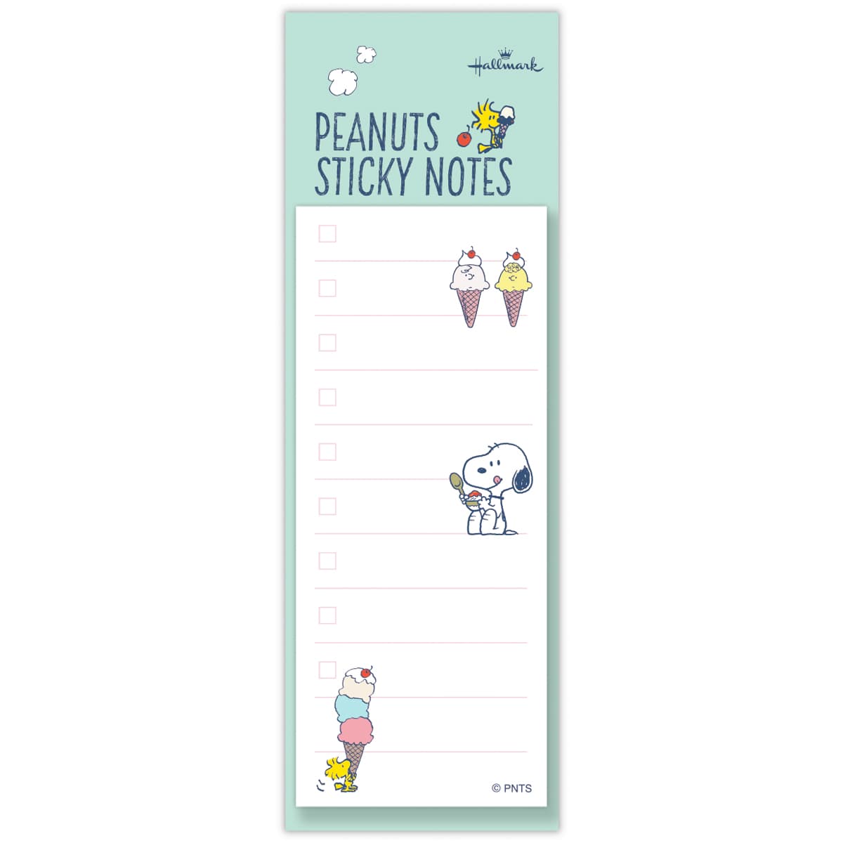 スヌーピー 付箋 グリーン アイス SNHJ 843762 日本ホールマーク キャラクターグッズ 大人 子供 かわいい 文具 ふせん 伝言 メッセージ TODO...