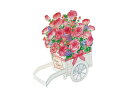 バースデーカード バラの花車 BD51-0 884243 サンリオ sanrio グリーティングカード 誕生日 お祝い フラワー 手紙
