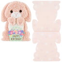 バースデーカード 誕生日祝い ふかふか素材がかわいいウサギ BD149-3 950203 サンリオ sanrio 誕生日 お祝い 子供 手紙 女の子