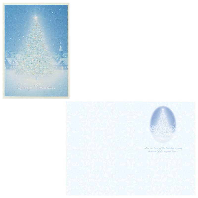 クリスマスカード 白いツリー JX 5-3 522147 サンリオ sanrio グリーティングカード 大人 子供 サンタ 手紙 季節