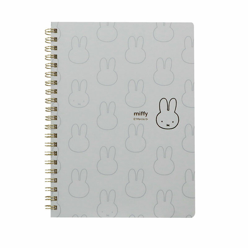 ミッフィー A5リングノート GY グレー EB464GY グレー フェイスシリーズ6th クツワ BSS 文具 大人 キャラクターグッズ シンプル かわいい ...