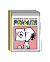 スヌーピー ミニメモパッド ピンク PN24-12 スクエア square 75周年 75th ピーナッツ キャラクターグッズ かわいい メモ帳 メッセージ 伝...