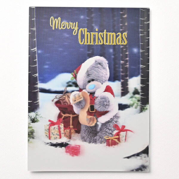 クリスマスカード ベア 3Dポストカード PX4351 イーズプロダクツ EASE 大人 シンプル 手紙 ポスカ クマ..