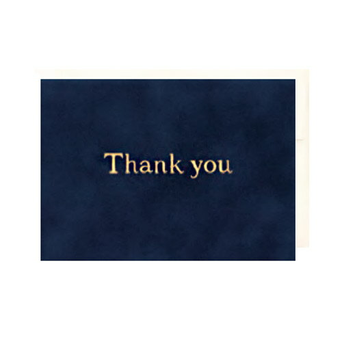 サンキューカード ベルベット紺 GT1340 父の日 イーズプロダクツ EASE 祝い 大人 シンプル