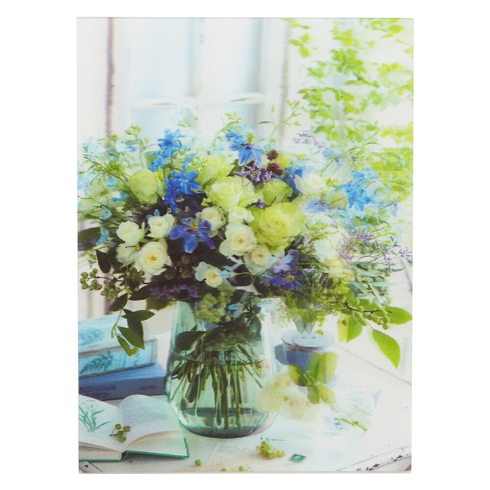 フラワー3Dポストカード PN1233 イーズプロダクツ EASE グリーティングカード シンプル 大人 ベーシック はがき 立体視 飛び出す