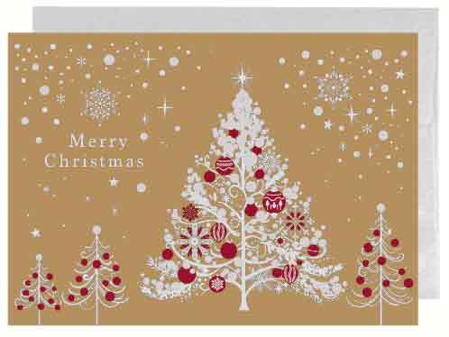 クリスマスカード ベーシック 金 GX4412 イーズプロダクツ EASE グリーティングカード 季節 手紙 挨拶