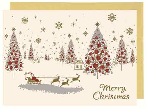 クリスマスカード ベーシック GX4416 イーズプロダクツ EASE グリーティングカード 季節 手紙 挨拶