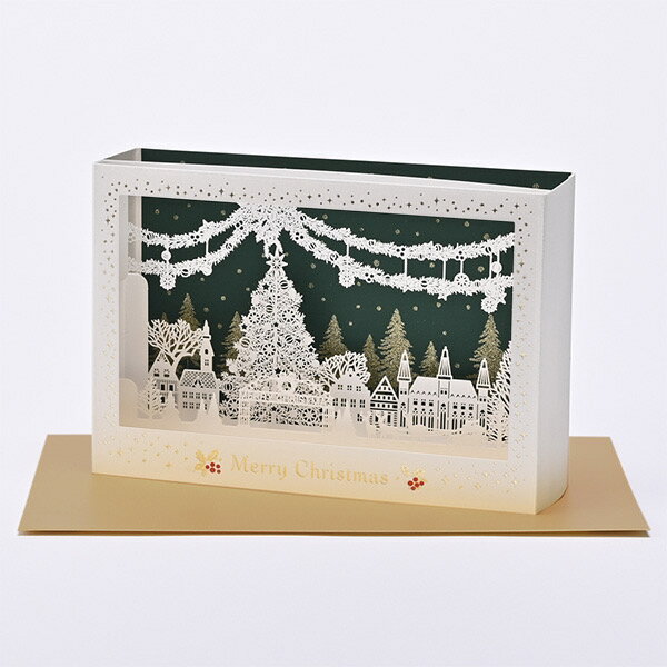 クリスマスカード レーザーカット ボックス GX4424 イーズプロダクツ EASE グリーティングカード 季節 手紙 挨拶