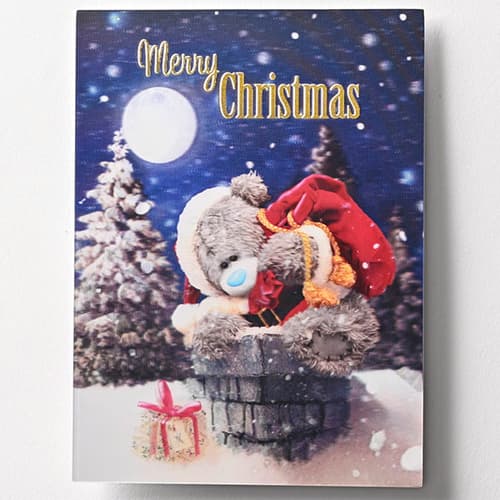 クリスマスカード ベア 3Dポストカード PX4562 イーズプロダクツ EASE グリーティングカード 大人 シン..