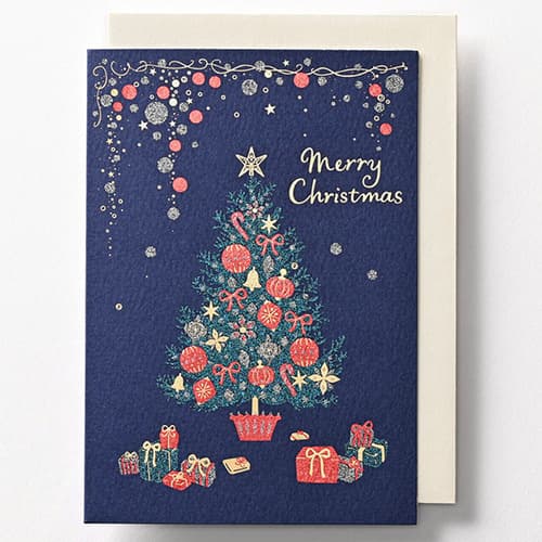 クリスマスカード カジュアル GX4523 イーズプロダクツ EASE グリーティングカード 大人 シンプル 二つ折り 季節 手紙 挨拶