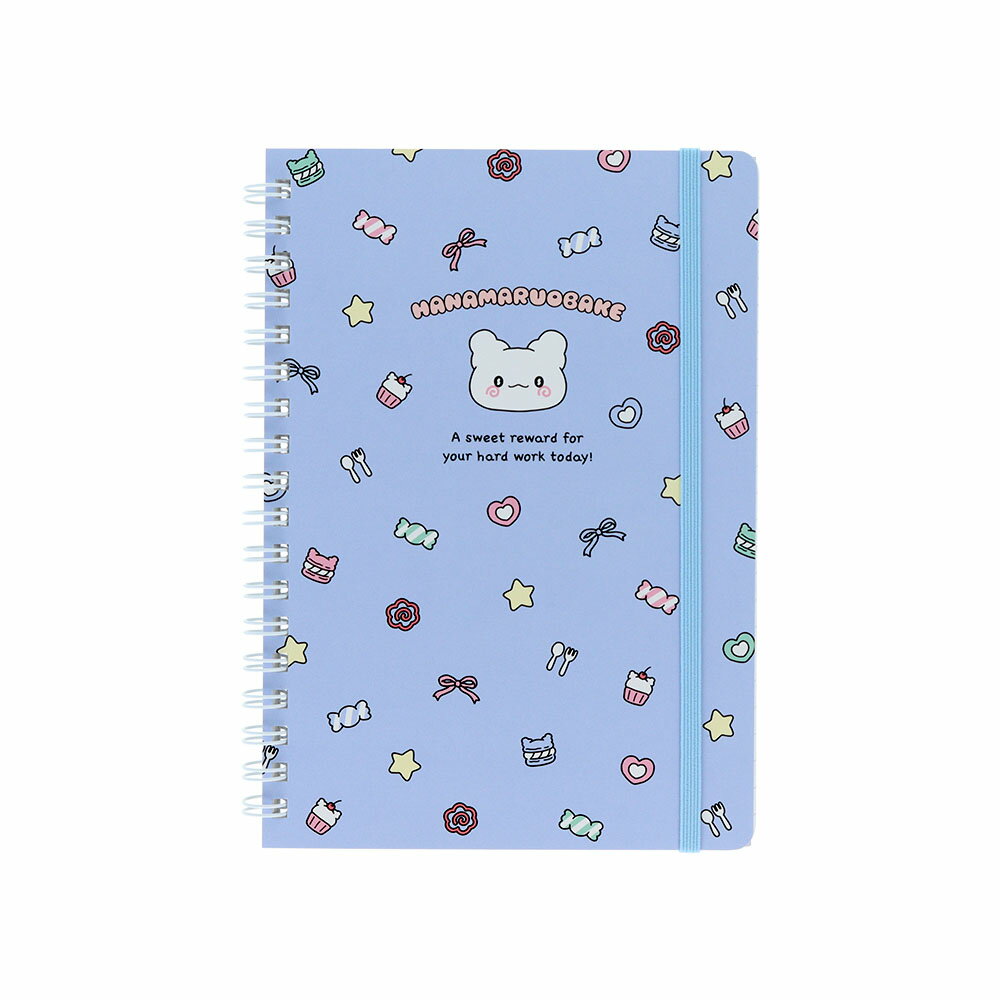 はなまるおばけ WリングノートB6 ブルー S2643480 サンスター文具 キャラクターグッズ 大人 かわいい サンリオ まるまる 便利 文房具 横罫