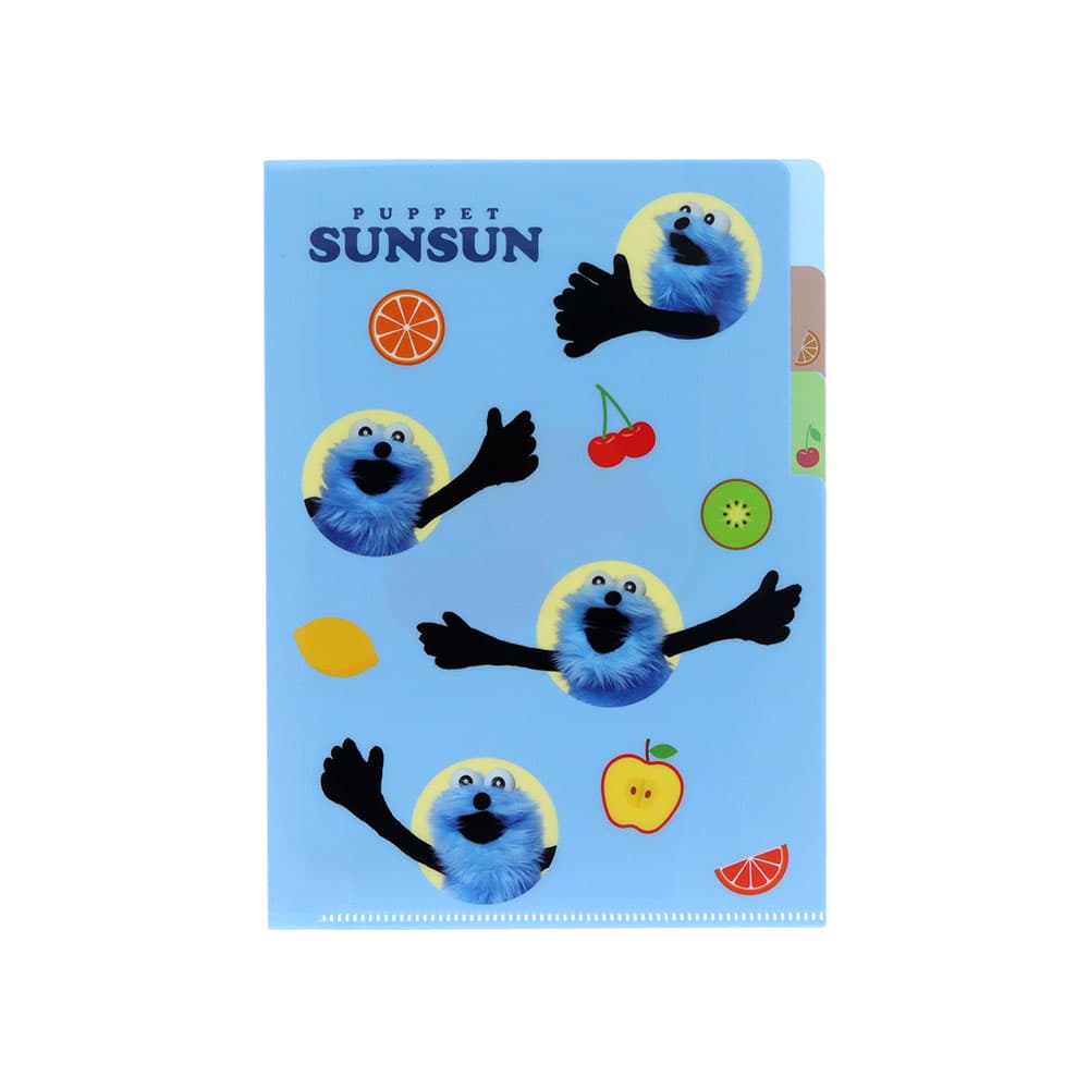 パペットスンスン クリアファイルA53P フルーツ S2175100 サンスター文具 大人 キャラクターグッズ かわいい SNS 人気 収納 書類 整理のサムネイル