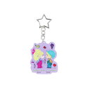 水森亜土 ラメ入アクリルキーホルダー パープル S8349134 サンスター文具 キャラクターグッズ かわいい 大人 あどちゃん レトロ 懐かしい アクキー チ...