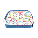 【20%OFF】ちいかわ デニムポーチ ワイヤー入 みんな S2333848 サンスター文具 キャラクターグッズ かわいい ナガノ 小物入れ ペンケース コスメ