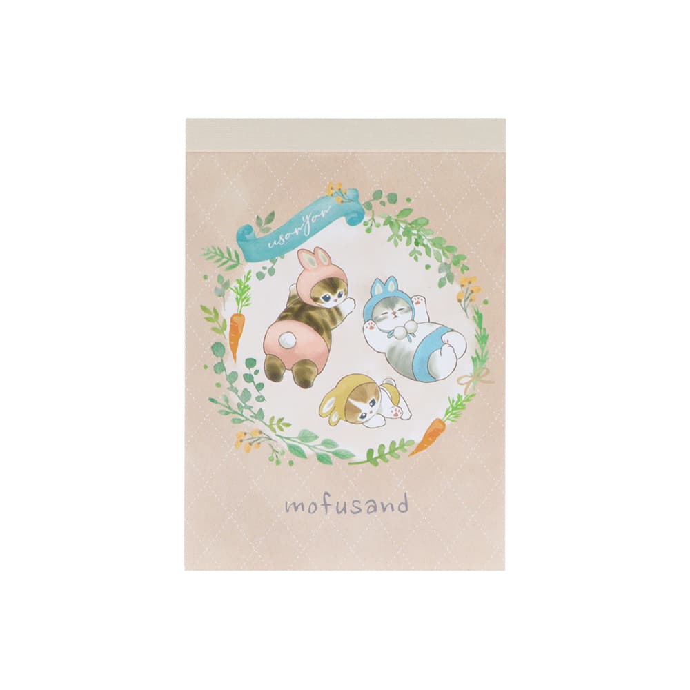 【20%OFF】mofusand モフサンド 第8弾 メモミニ うさにゃん S2845032 サンスター文具 キャラクターグッズ ぢゅの かわいい 大人 メモ帳 メッセージのサムネイル
