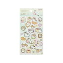 【30日までポイント5倍!】mofusand モフサンド 和紙シール 和菓子 S8813744 サンスター文具 キャラクターグッズ ぢゅの かわいい 大人 和風 和柄 ステッカー デコレーション