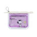 スヌーピー クリアポーチミニ フラット mitte ミッテ バイオレット PNAT11 S2335581 サンスター文具 PEANUTS AMERICAN TA...
