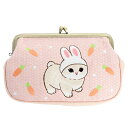 【30%OFF】mofusand 畳刺繍がま口ポーチ うさにゃん S2323680 サンスター文具 ぢゅの キャラクターグッズ 大人 かわいい 小物入れ リップ...