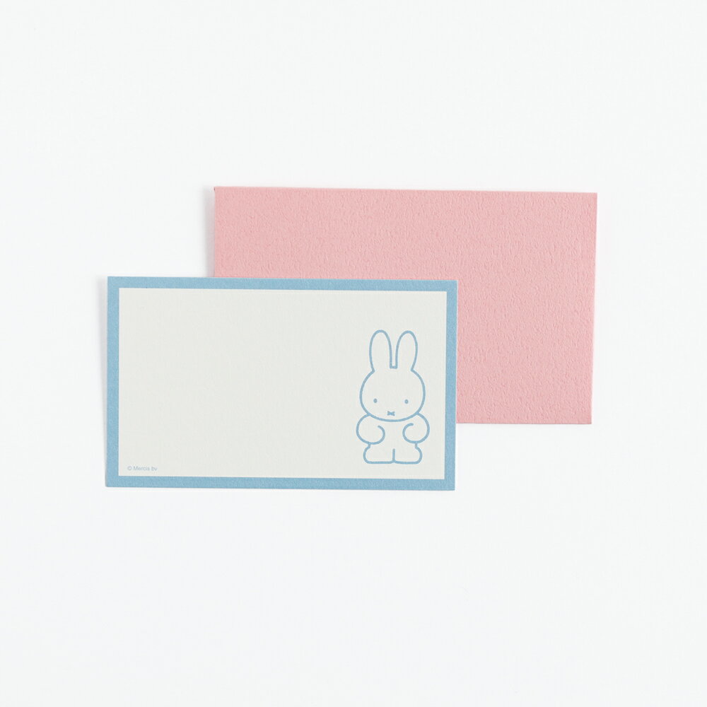 【30％OFF】ミッフィー ミニカードセット(blue) BM-232 グリーンフラッシュ 文具 キャラクターグッズ 大人 かわいい MIFFY Dick Bruna ネームカード 手紙 ミニ 小さい 一言 添えるのサムネイル