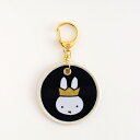 ミッフィー ワッペンキーホルダー(Black) GMB-017 グリーンフラッシュ キャラクターグッズ miffy 70周年 Dick Bruna 文具 大人 ...