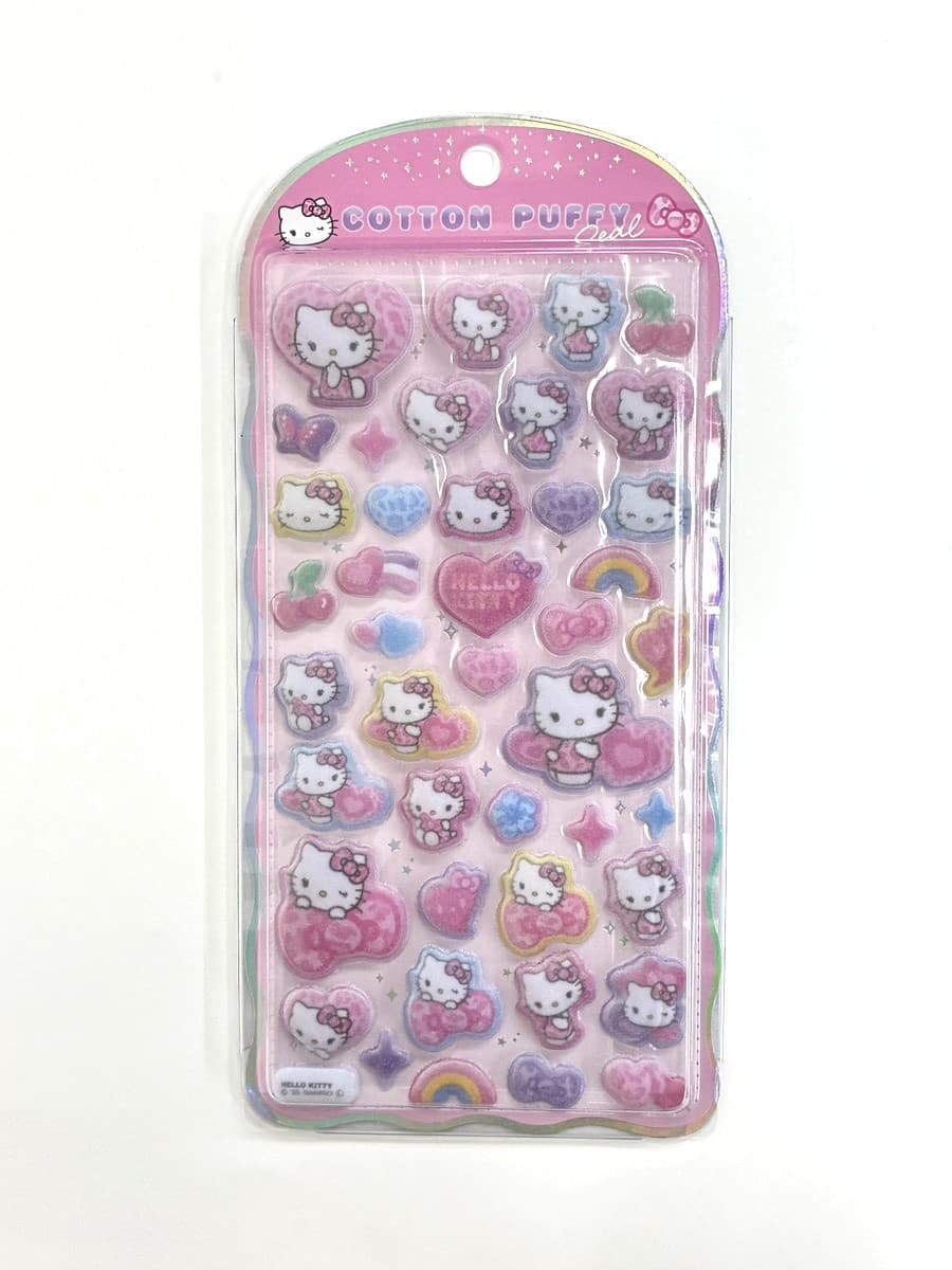 コットンパフィーシール ハローキティ/レオパードモード 135216 クラックス キャラクターグッズ かわいい 大人 子供 サンリオ...
