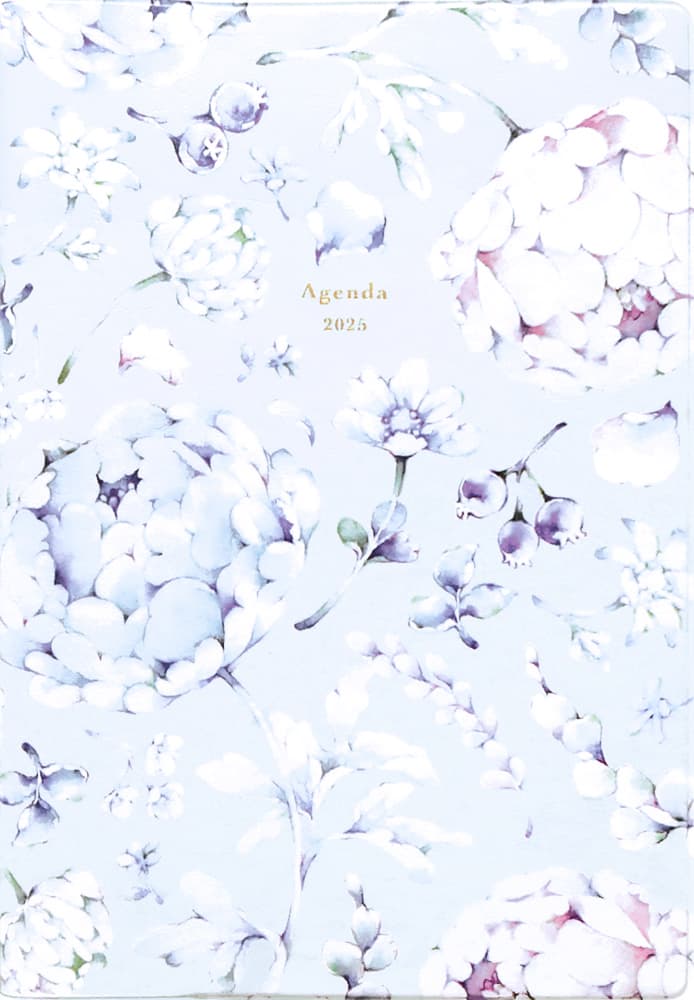 2025年度ダイアリー 10月始まり B6マンスリー Botanical Specimen Parfum 植物標本 パルファン DR-MG-485 エルコミューン スケジュール帳 手帳 大人 令和7年 植物 花柄