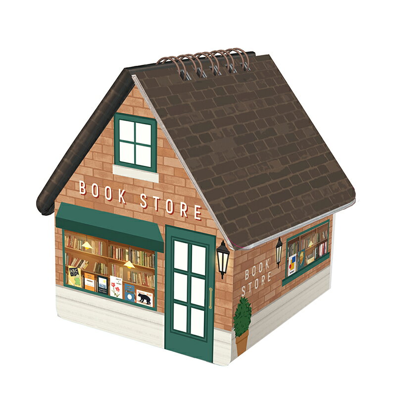 2025年度カレンダー ハウスボックスカレンダー ブックストア C-1653-TK グリーティングライフ 令和7年 日曜始まり かわいい 大人