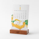 【予約商品】2026年度カレンダー 卓上 スタンドカレンダー イヌ柄 31366006 デザインフィル ミドリ 令和8年 日曜始まり てらおかなつみ 犬 かわい...