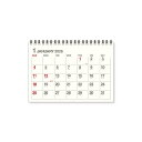 【予約商品】2026年度カレンダー 卓上 B6 アイボリー 26EDC-4812 新日本カレンダー 令和8年 日曜始まり エトランジェディコスタリカ シンプル ...